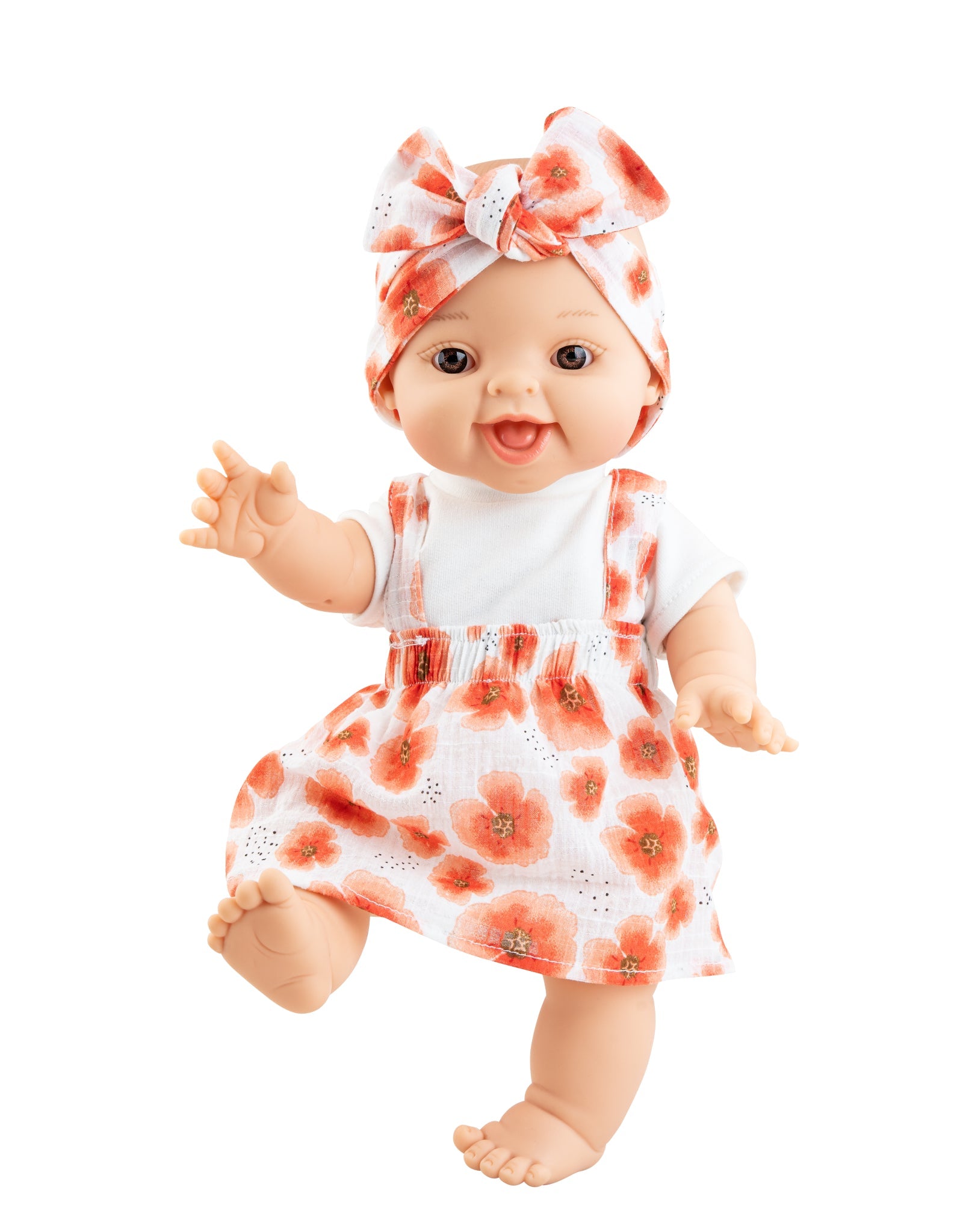 Paola Reina Baby Gordis Doll - Leire with Floral Overalls main image 1