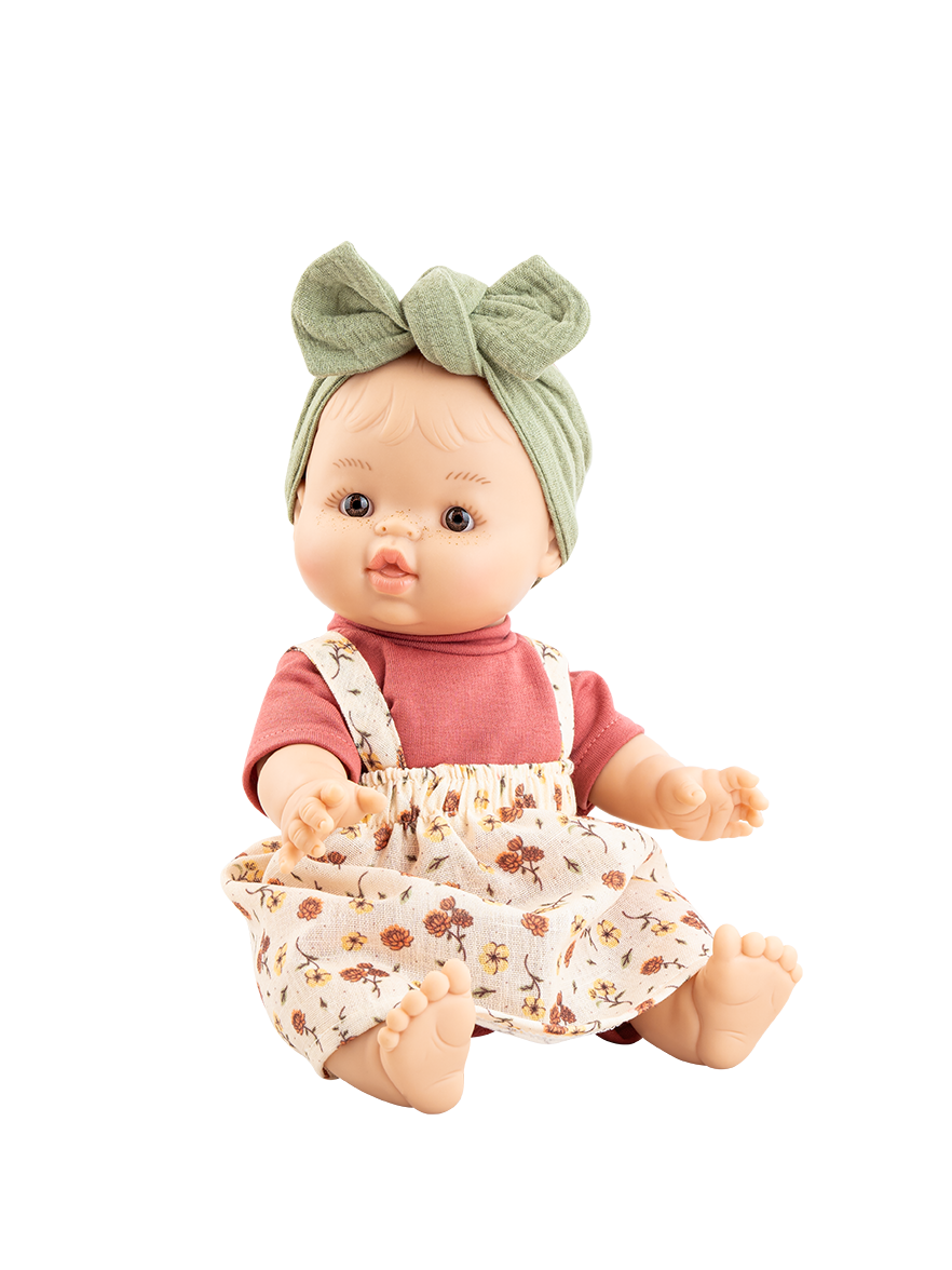 Clothes for dolls Gordis, Los Manus and Alex & Sonia - Flower overalls - Paola Reina