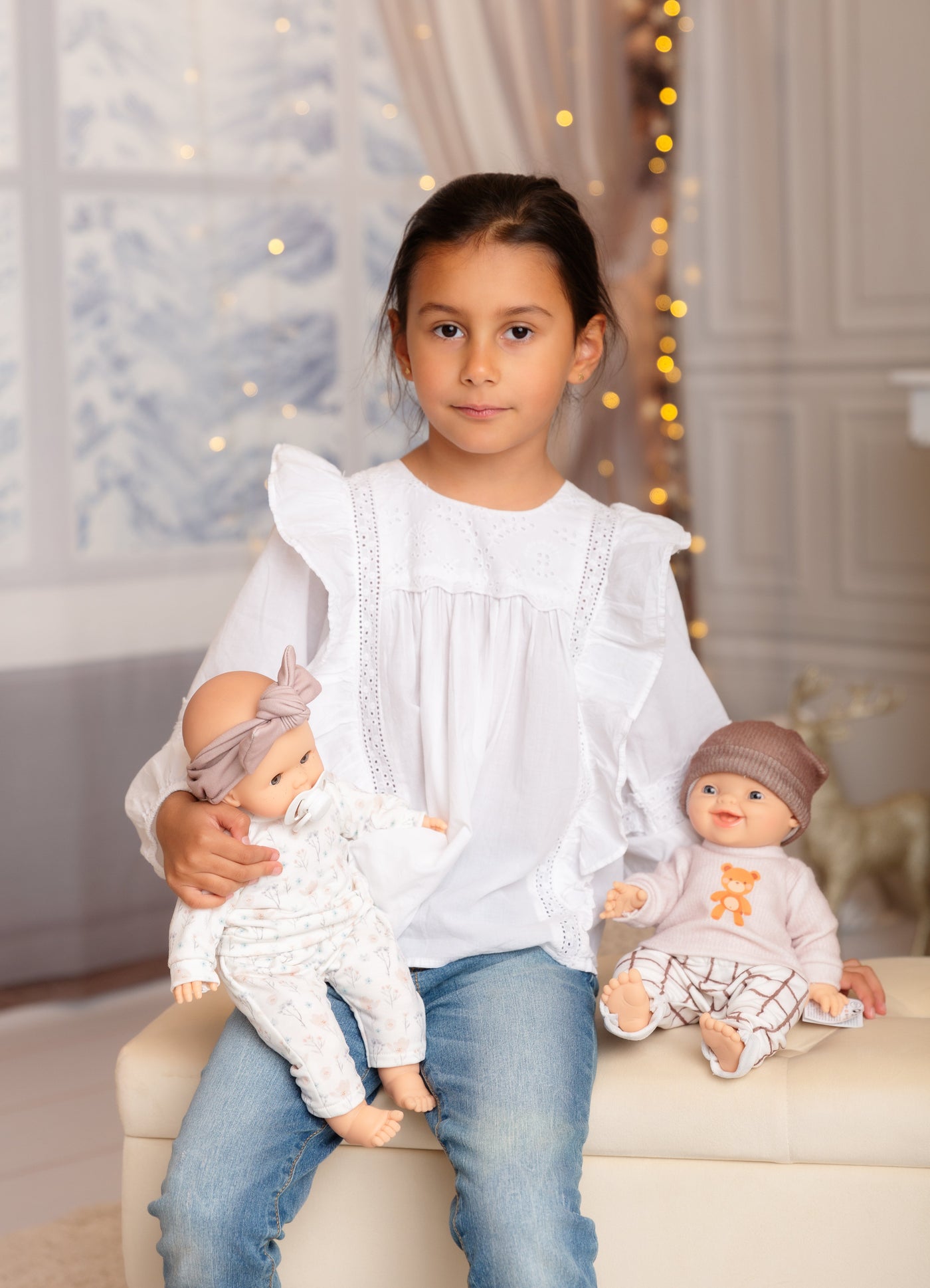 Alex & Sonia Doll - Sonia with floral outfit and headband - Paola Reina