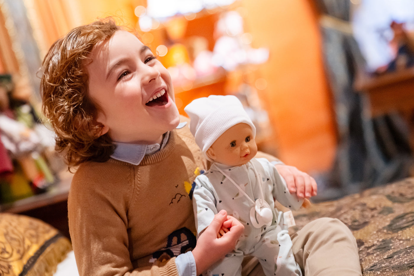 Alex & Sonia Doll - Alex with birds pajamas - Paola Reina