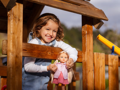 Las Amigas doll - Rosa with coat and rain boots - Paola Reina