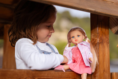 Las Amigas doll - Rosa with coat and rain boots - Paola Reina