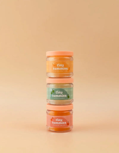 Tiny tummies - Apple puree jar and spoon set - Tiny harlow