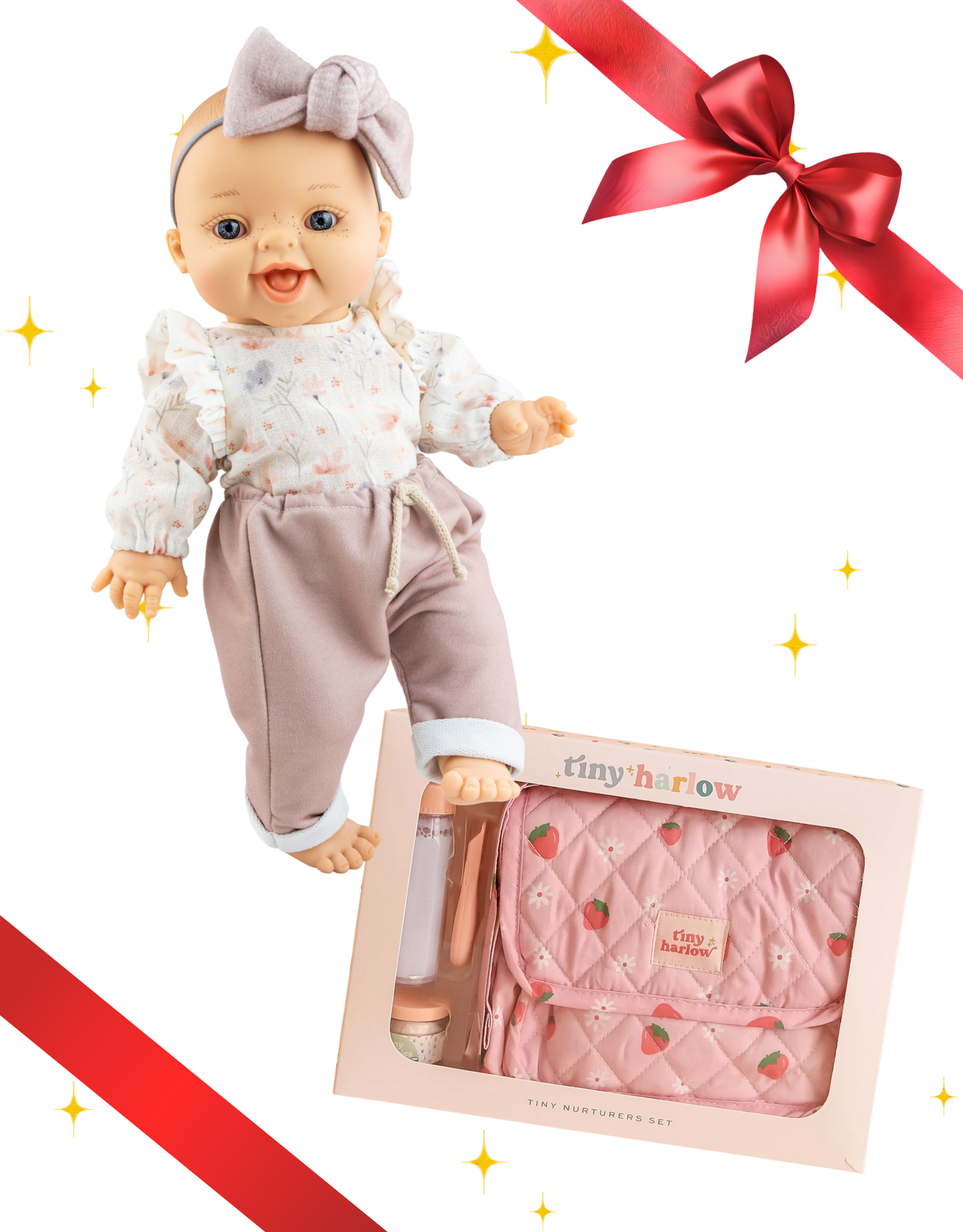 Rachel Gordis Doll with Tiny Harlow Nurturers Set