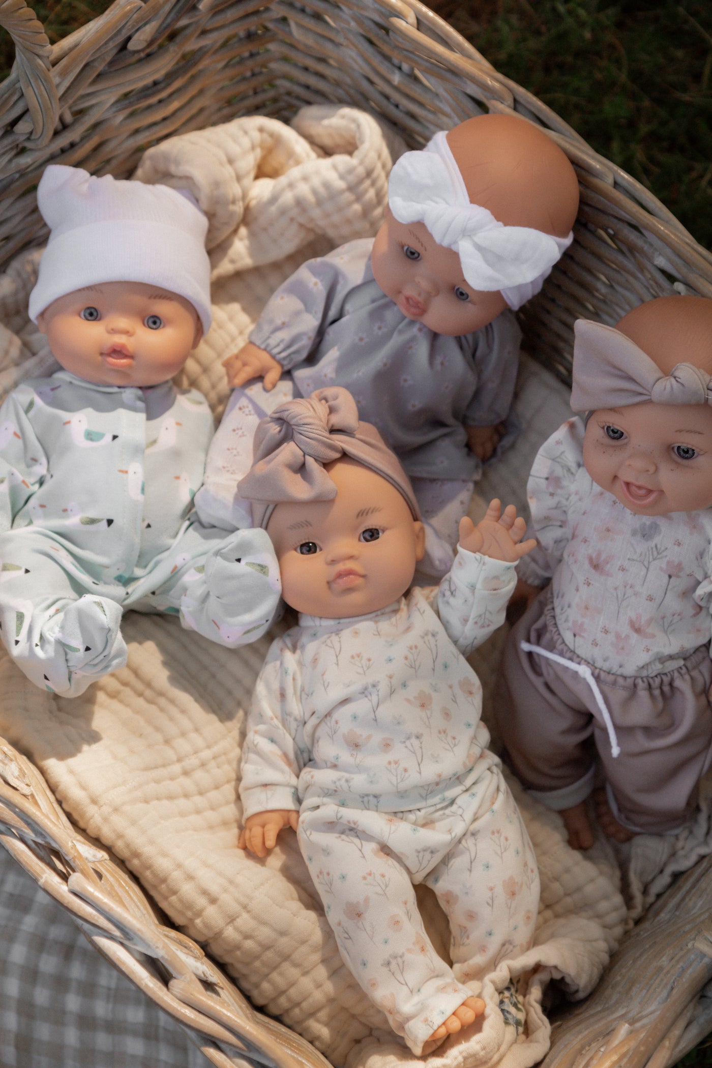 Baby Gordis - Birds pajamas with white hat - Paola Reina