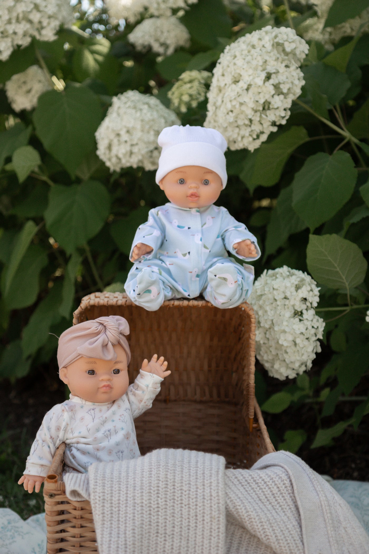 Baby Gordis - Birds pajamas with white hat - Paola Reina