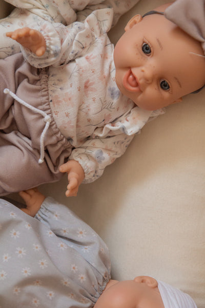Baby Gordis - Rachel with floral sweater, pants and bow - Paola Reina