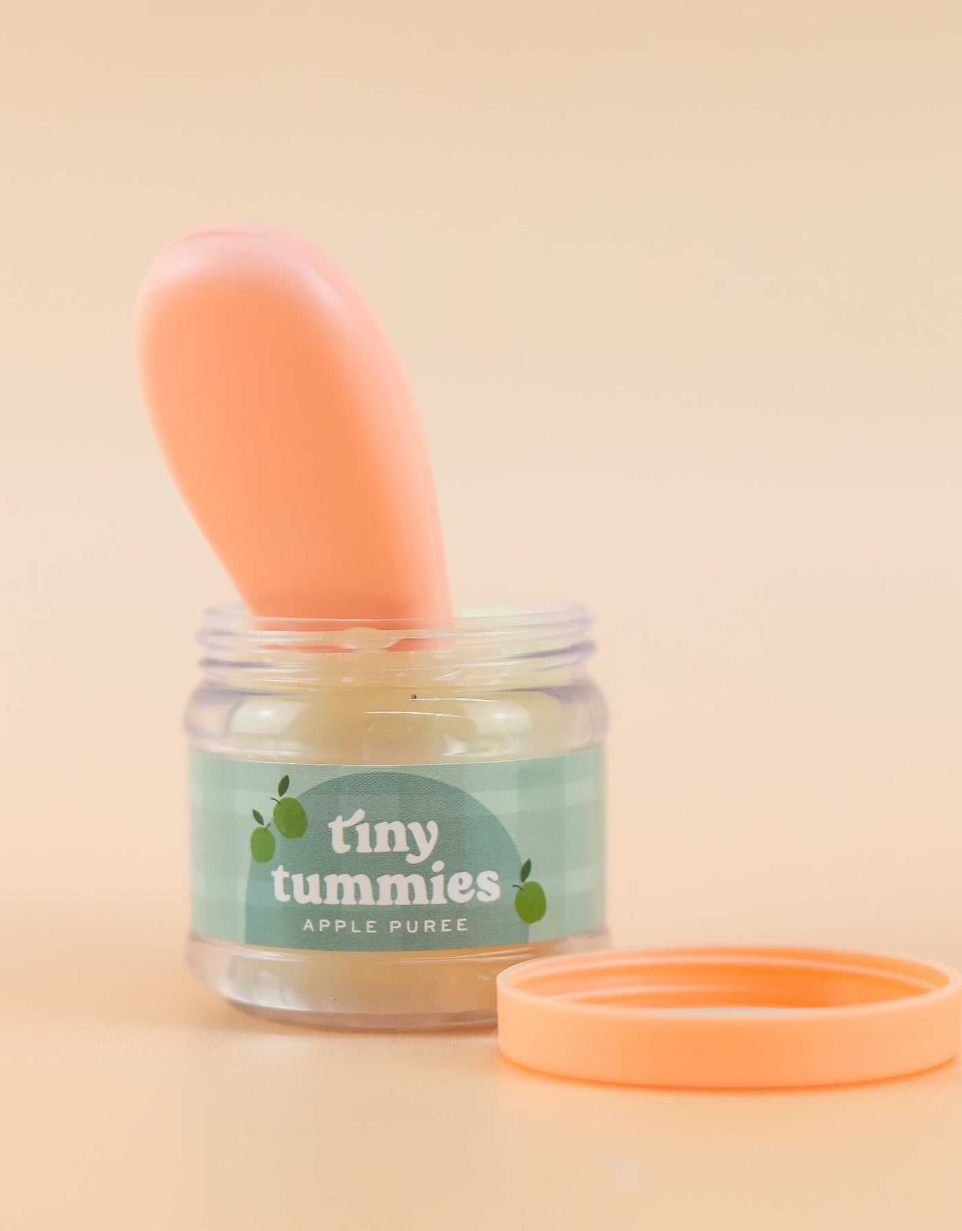 Tiny tummies - Apple puree jar and spoon set - Tiny harlow