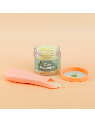Tiny tummies - Apple puree jar and spoon set - Tiny harlow