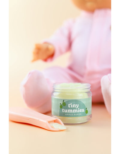 Tiny tummies - Apple puree jar and spoon set - Tiny harlow