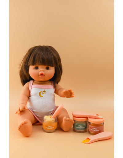 Tiny tummies - Apple puree jar and spoon set - Tiny harlow