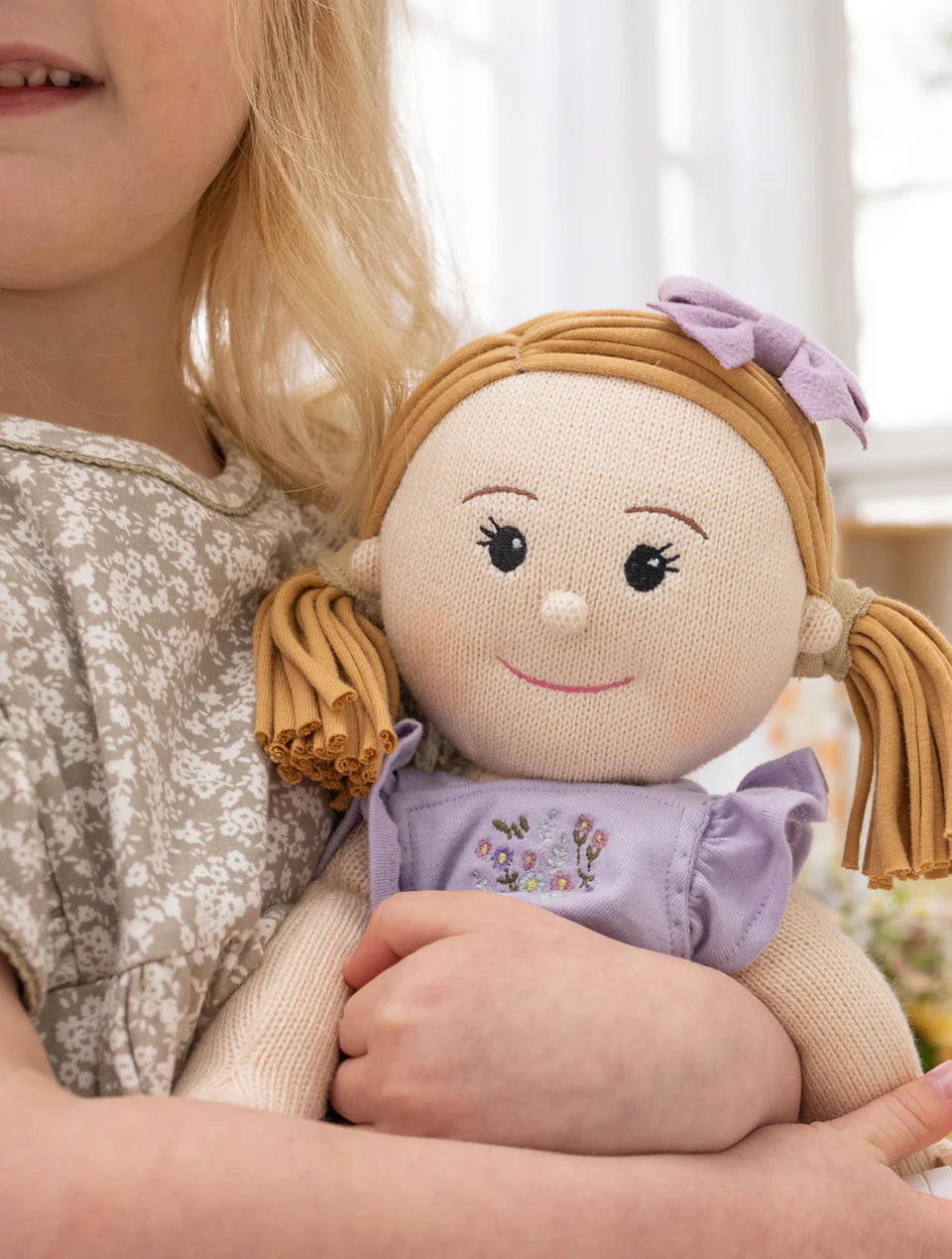 Handknitted doll - Amelia - Clementine Collective