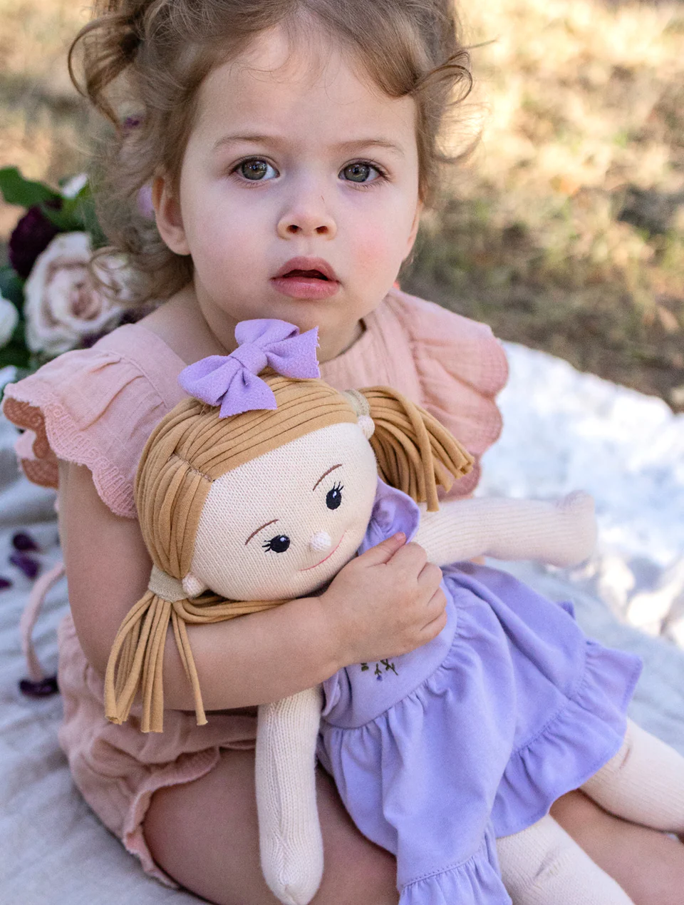 Handknitted doll - Amelia - Clementine Collective