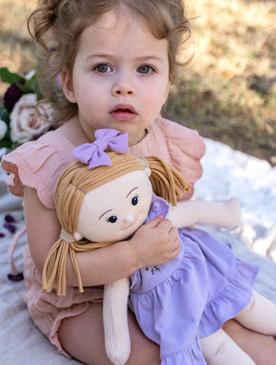 Handknitted doll - Amelia - Clementine Collective
