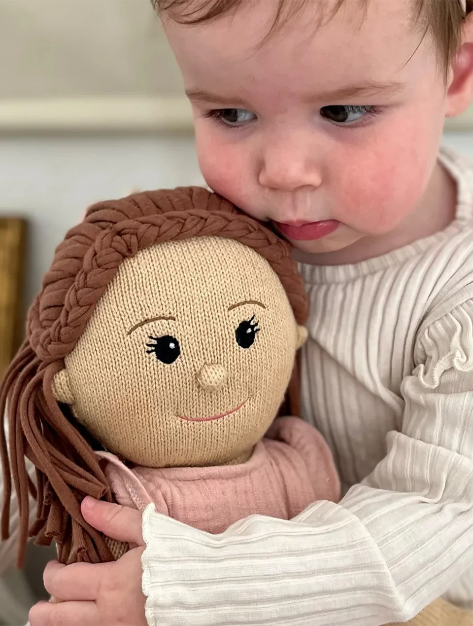 Handknitted doll - Clara - Clementine Collective
