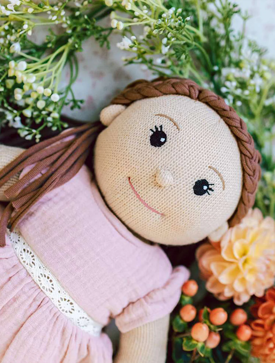 Handknitted doll - Clara - Clementine Collective