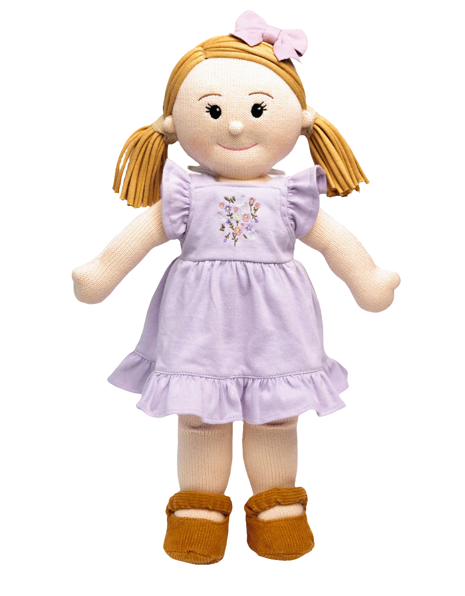 Handknitted doll - Amelia - Clementine Collective