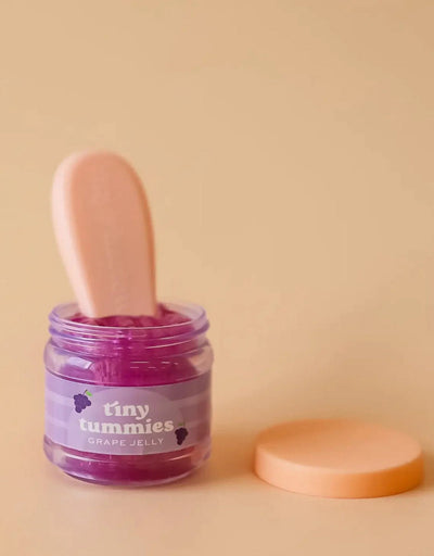 Tiny tummies - Grape jelly jar and spoon set - Tiny harlow