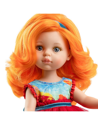 Las Amigas Doll - Susana with red crinoline dress - Paola Reina