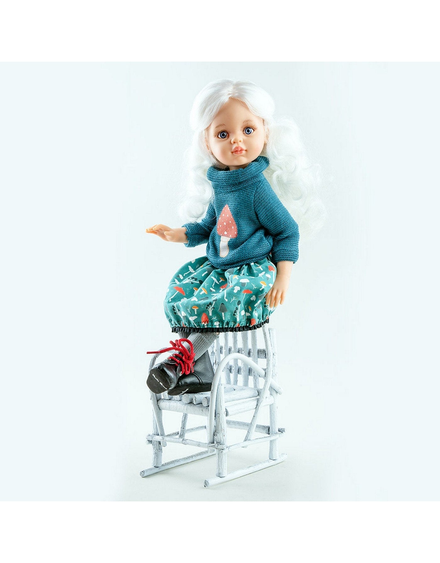 Las Amigas Doll Clothing - Mushroom Skirt & Sweater - Paola Reina