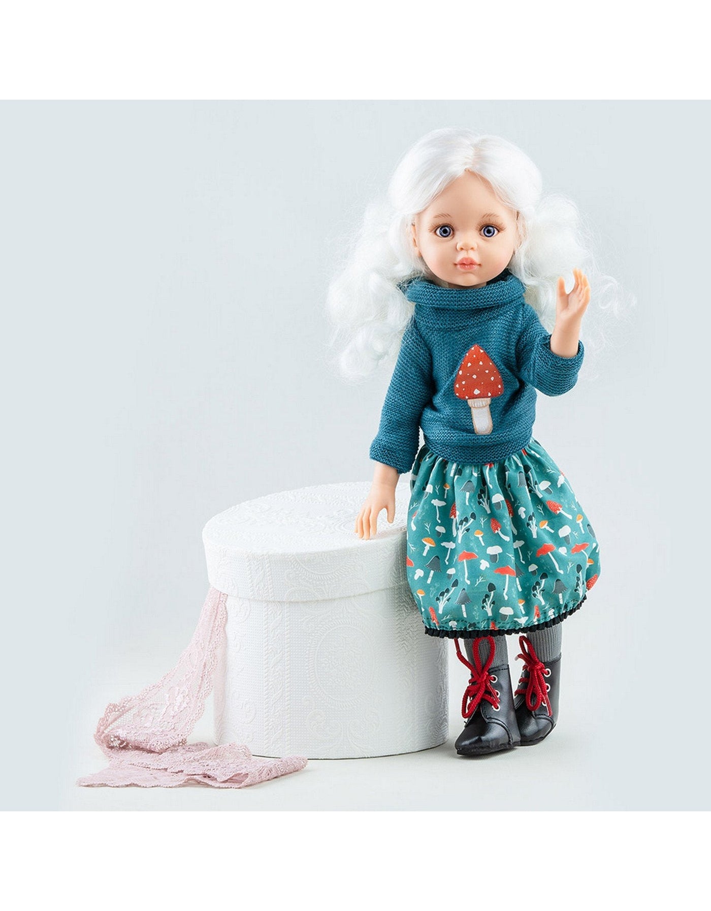 Las Amigas Doll Clothing - Mushroom Skirt & Sweater - Paola Reina