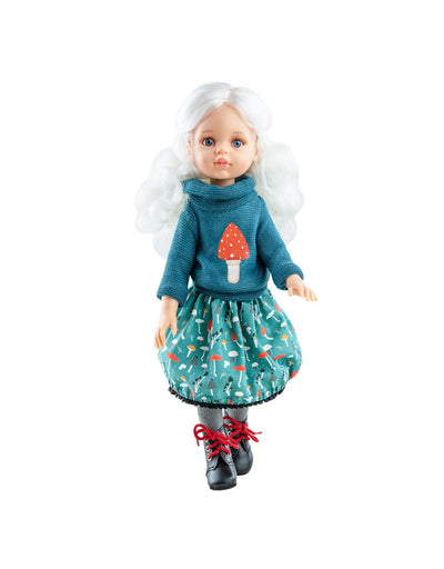 Las Amigas Doll Clothing - Mushroom Skirt & Sweater - Paola Reina