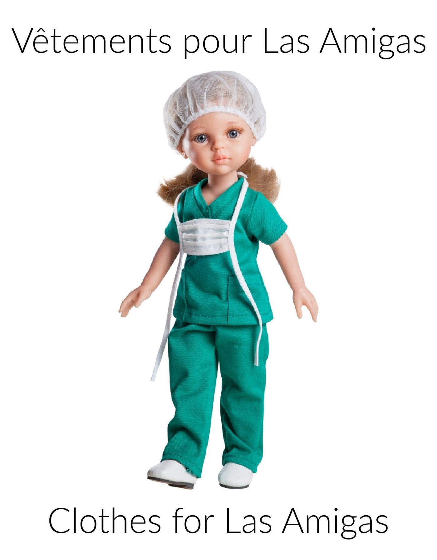 Las Amigas Doll Clothes - Health Professional - Paola Reina