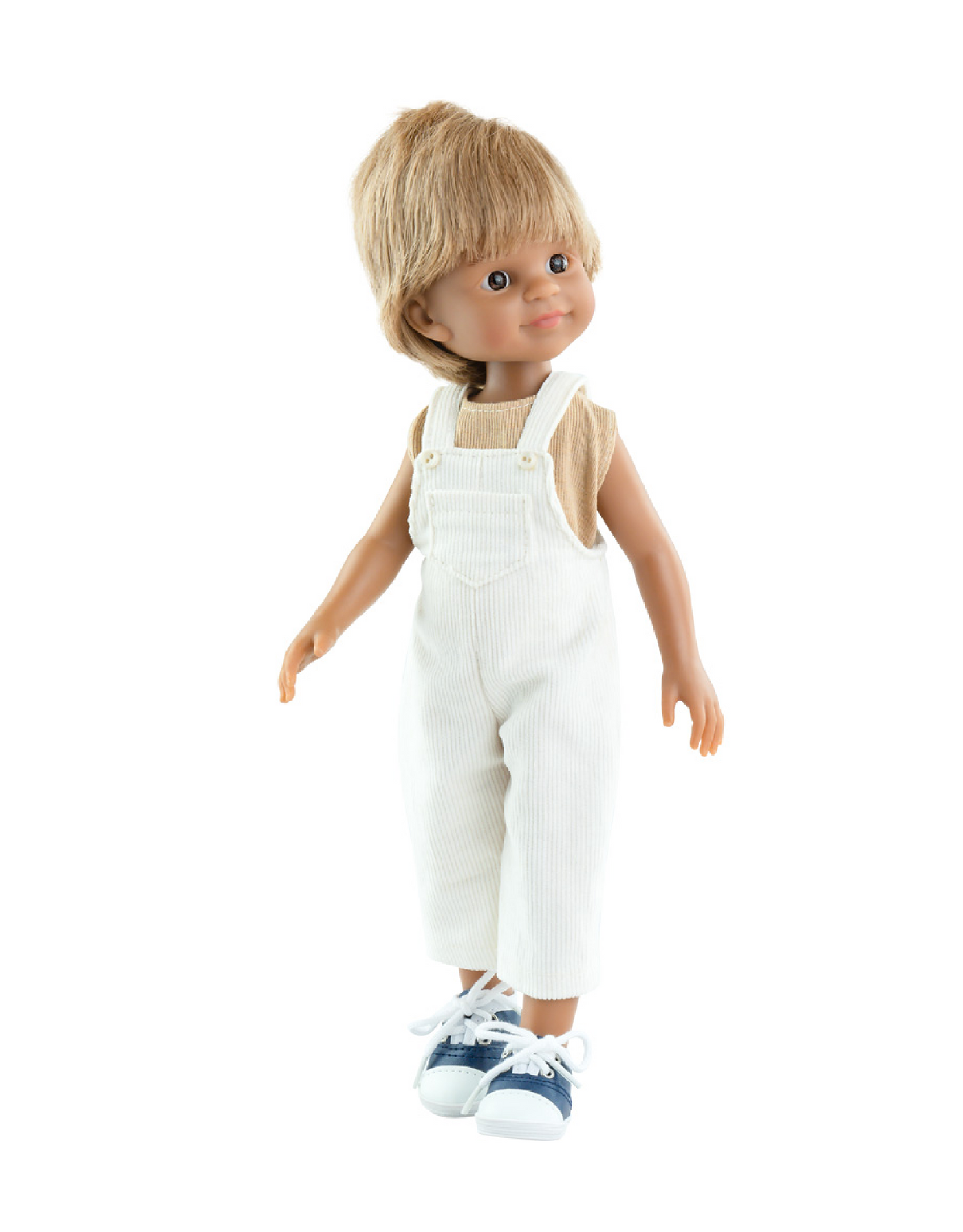 Las Amigas Doll - Martin White Overalls & Beige Sweater - Paola Reina