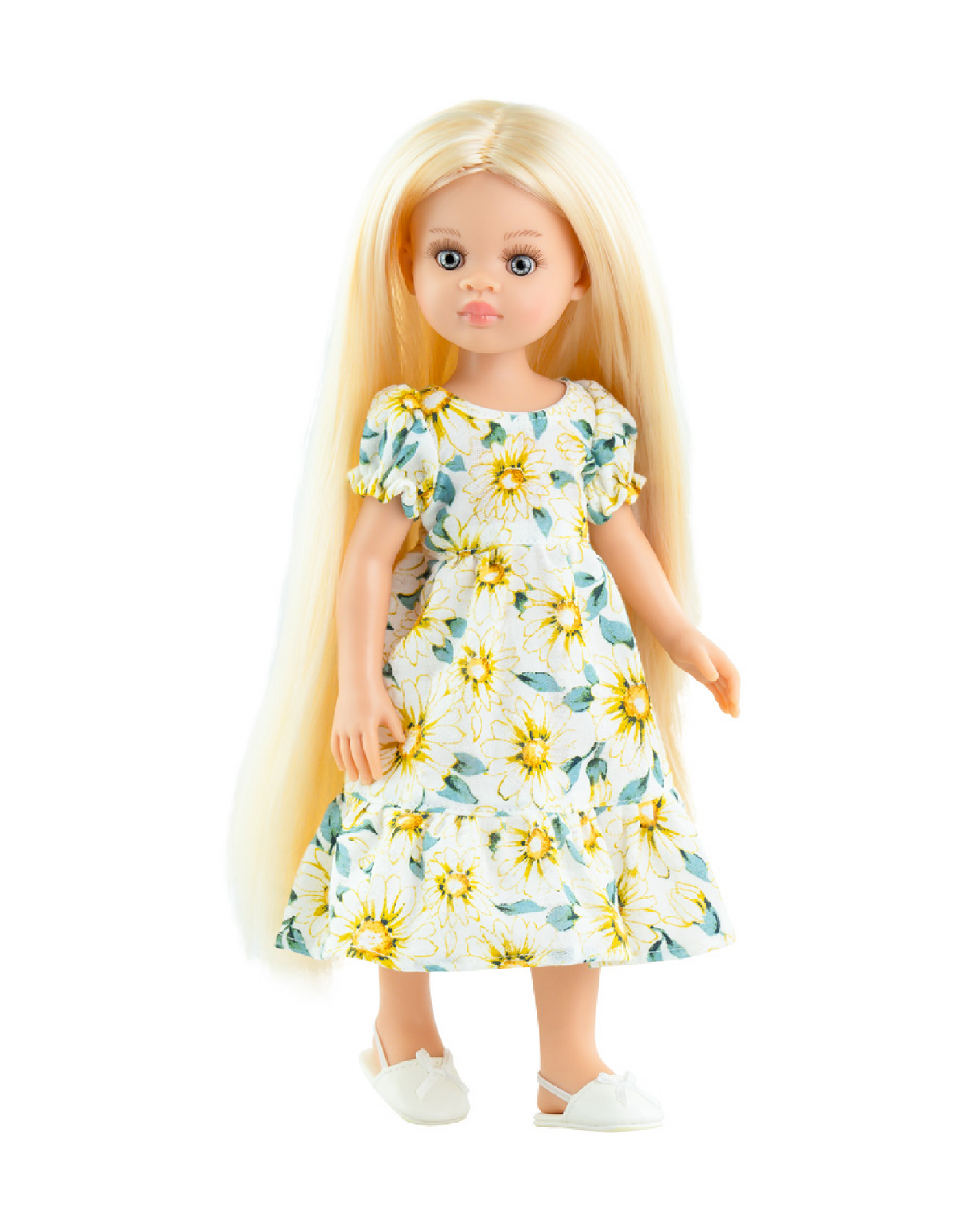 Las Amigas Doll - Laura white and yellow flower dress - Paola Reina