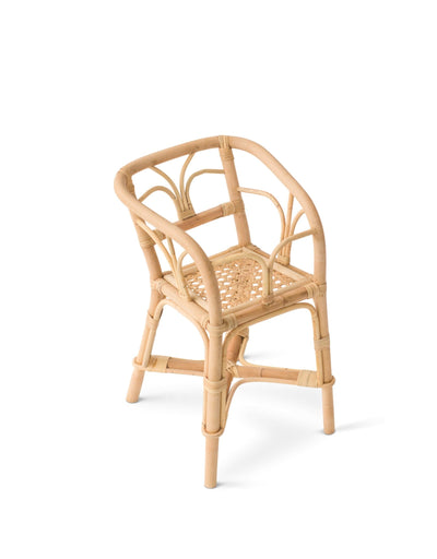 Rattan high chair for doll - Poppie Toys