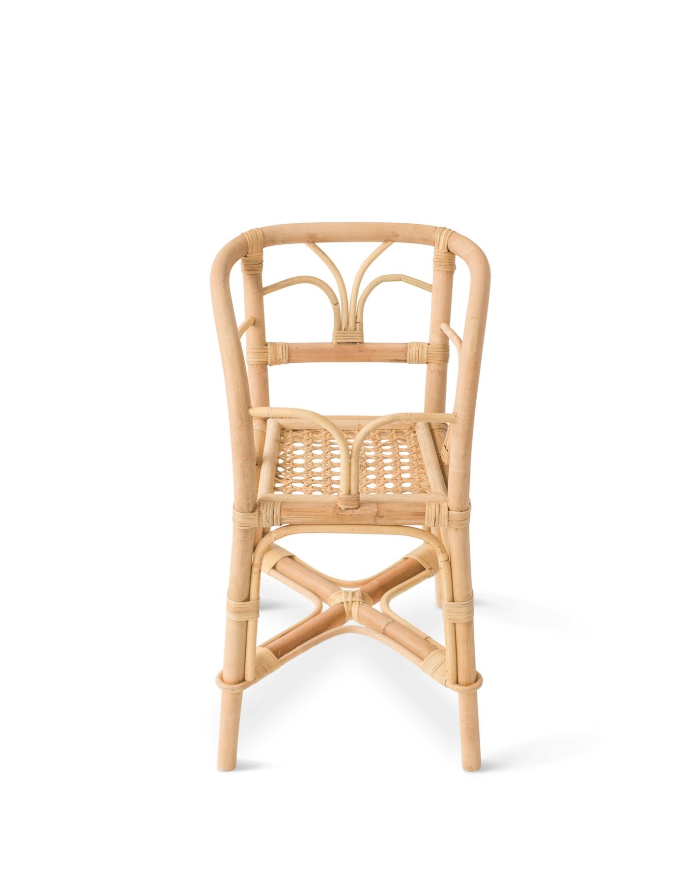 Rattan high chair for doll - Poppie Toys